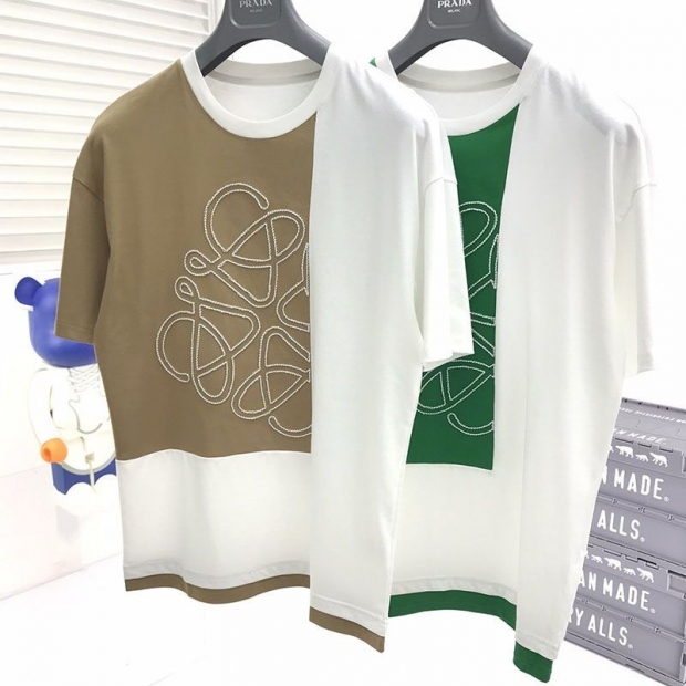 セール新作即発可★ロエベ★ハーバリウム アナグラム コットンTシャツ 本物 2色 loc47480