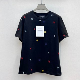 【カラフルロゴがおしゃれ】シャネル トップス 半袖 本物 shs33637