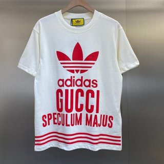 稀少アディダス グッチ 本物 コットンジャージー Tシャツ 半袖 guq00952