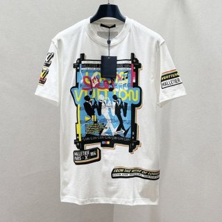 プレゼント最適ルイヴィトン ジャズフライヤーズ半袖Tシャツ 本物 コットン 1AATZH