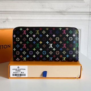 春夏新作ルイヴィトン フラワーキルティング ジッピーウォレット 本物 vuv17589