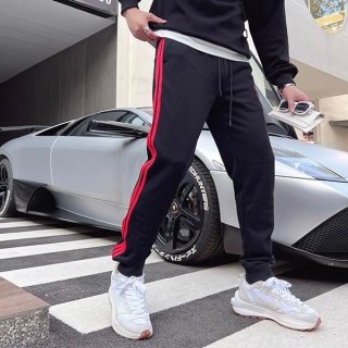 【アディダス x グッチ 本物】コットン スウェットパンツ guw55746