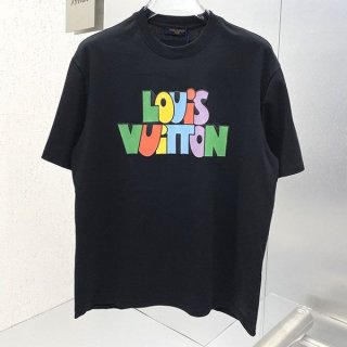 ★日本!!人気！ルイヴィトン NBA フロント＆バック レタープリントTシャツ 本物 vuf01348