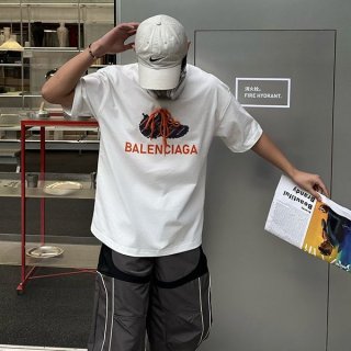 バレンシアガ ロゴ Tシャツ 本物 ユニセックス 【人気商品】 baq66334