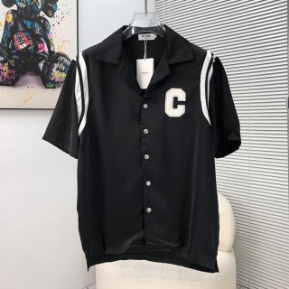 定番セリーヌ ポップ！ルーズフィット プリント ハワイアンシャツ 本物 Cea15313