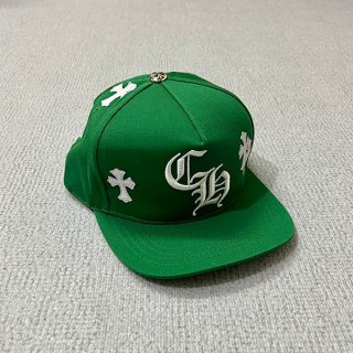 クロムハーツ 本物 クロス パッチ ベースボール キャップ グリーン Kub25532 クロムハーツ 本物 クロス パッチ ベースボール キャップ グリーン Kub25532