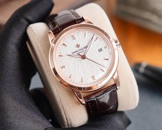 ★日本!!人気！パテックフィリップ 本物 カラトラバ レリーフ腕時計 2色 約40.0mm pab95549
