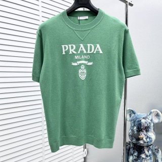 希少 プラダ シンプルクルーネックTシャツ 本物 puv53991