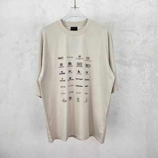 【バレンシアガ 本物】ARCHIVES LOGOS Tシャツ オーバーサイズ 2色 712398TNVQ79784