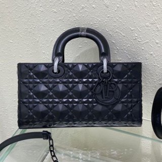 即発送 ディオール LADY D-JOY ミディアムバッグ 本物 dee57244