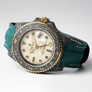 注目★ロレックス DiW 本物 カーボン GMTマスター Ⅱ "OASIS" rox32557