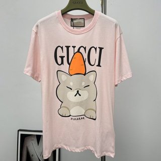 争奪戦グッチ×Kawaii 本物 キャットプリント Tシャツ gus26464