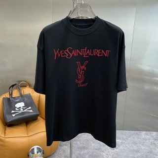 追跡付サンローラン リバースロゴ 半袖Tシャツ 本物 Saj76425