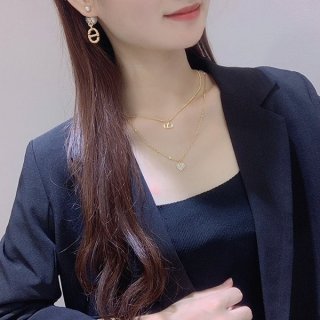 大人気!ディオール CD Navy パール ピアス 本物 dew62833