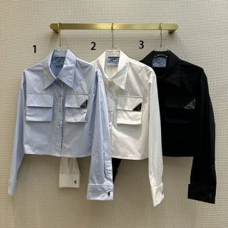 お洒落 プラダ Re-Nylon ギャバジン シャツ 本物 フード付き puf25389