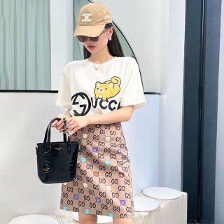 すぐ届グッチ Kawaii ジャンボ GG スカート アニマル プリント 本物 736037ZAMFR9167