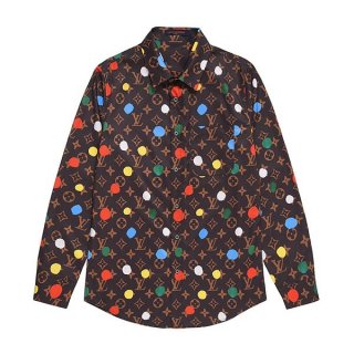 超話題!草間彌生コラボ 本物 ルイヴィトン PAINTED DOTS シルクシャツ vuu66244