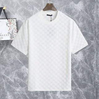 一目惚れルイヴィトン ハーフダミエポケットTシャツ 本物 ホワイトミルク vub24472