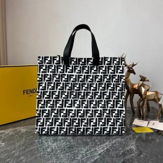 フェンディ サンシャイン 本物 FFロゴ レザー トートバック fed47431