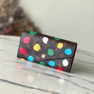 超話題!ルイヴィトン LV X YK ポルトフォイユサラ 本物 NM 長財布 M81980