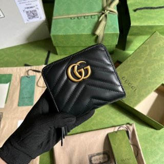 グッチ GGマーモント 本物 キルティングレザー コインケース guf39741