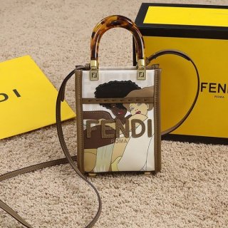大人気! フェンディ◆サンシャイン 本物 ショッパー スモール fej88755