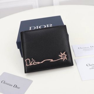 ディオール 本物★カクタス ジャック ディオール 折り財布 小銭入れ付き def96518