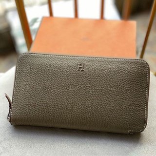 エルメス アザップ クラシックロング 本物 エプソン シルバー金具he19076