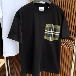 新色☆希少 バーバリー Tシャツ 本物 ブラック＆ホワイト Bap54045