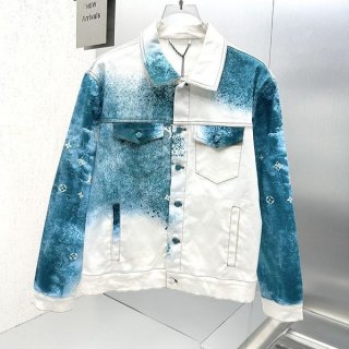 可愛いルイヴィトン スプレーデニムジャケット 本物 1AATK0 vur41320