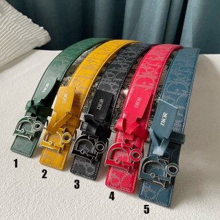 人気No1 ディオール 本物 オブリーク 35mm リバーシブルベルト WORLD TOUR 5色 dem26027