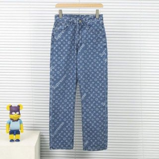 ルイヴィトン モノグラムデニムマムジーンズ 本物 vus47710