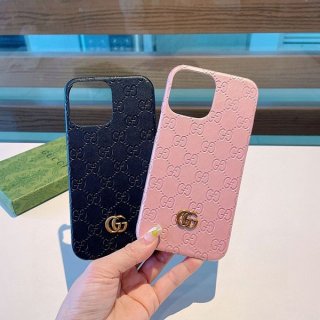 目を惹くカラー グッチ iphone13/14Proケース 本物 2色 guu32817