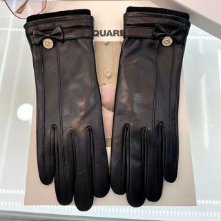 大人気!ディオール 本物 ブラックラムレザーのグローブ der26166