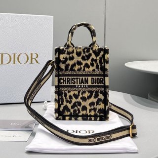 追跡付き 安いディオール BOOK TOTE 本物 ミニ フォンバッグ der39958