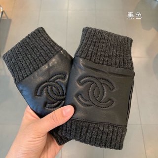 シャネル ミトン レザー手袋 本物 shk00014
