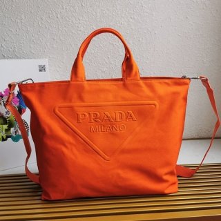 追跡付プラダ 本物 キャンバス トートバッグ puw02007
