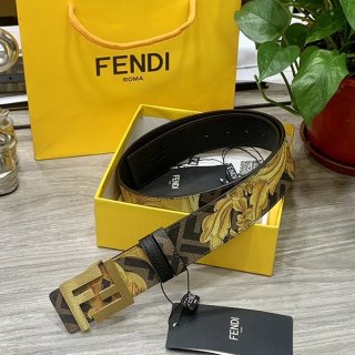 フェンディ 本物 FFモチーフ レザー ベルト カーフレザー fem57659