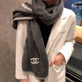 ☆超人気☆シャネル カシミヤ ニット スカーフ スカーフ本物ストール shx82961