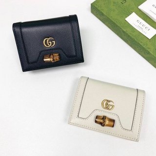 秋冬大セールグッチ バンブー付き カードケース ウォレット 本物 2色 658244