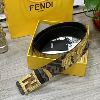 新作 フェンディ FFモチーフ 本物レザー ベルト カーフレザー feq21462