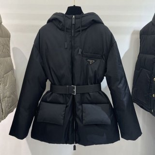 プレゼント最適プラダ クロップドカシミアダウンジャケット 本物 puf61759