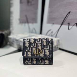 希少 ディオール オブリーク カロ 本物 折り財布 des40832