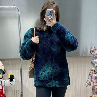 送料無料ルイヴィトン モノグラム ブルゾン フリース 本物 1AATYS
