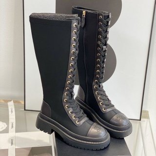 追跡付き 安い シャネル◆レースアップ シューズ レザー 本物 she03446