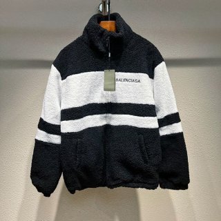 すぐ届く◆バレンシアガ◆ ロゴ グラフィック ウール フリースジャケット 本物 bae68754