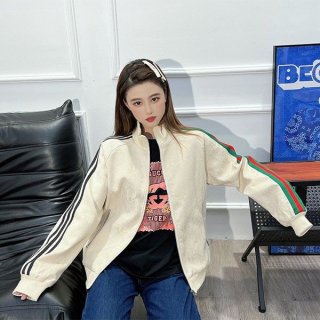 新デザイングッチ アディダス 本物 コットンジャージー ジップジャケット パーカー gum23070