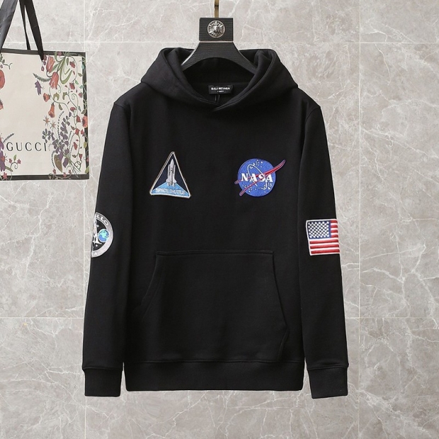 稀少バレンシアガ パーカー 本物 SPACE BOXY ミディアムフリース フーディ 651799TKVD9040