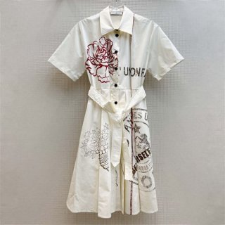 春夏新作 ディオール Toile de Jouyシャツワンピース 本物 dem69139