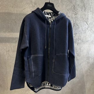 人気No1ディオール オブリークリバーシブルニットパーカー 本物 dee82892